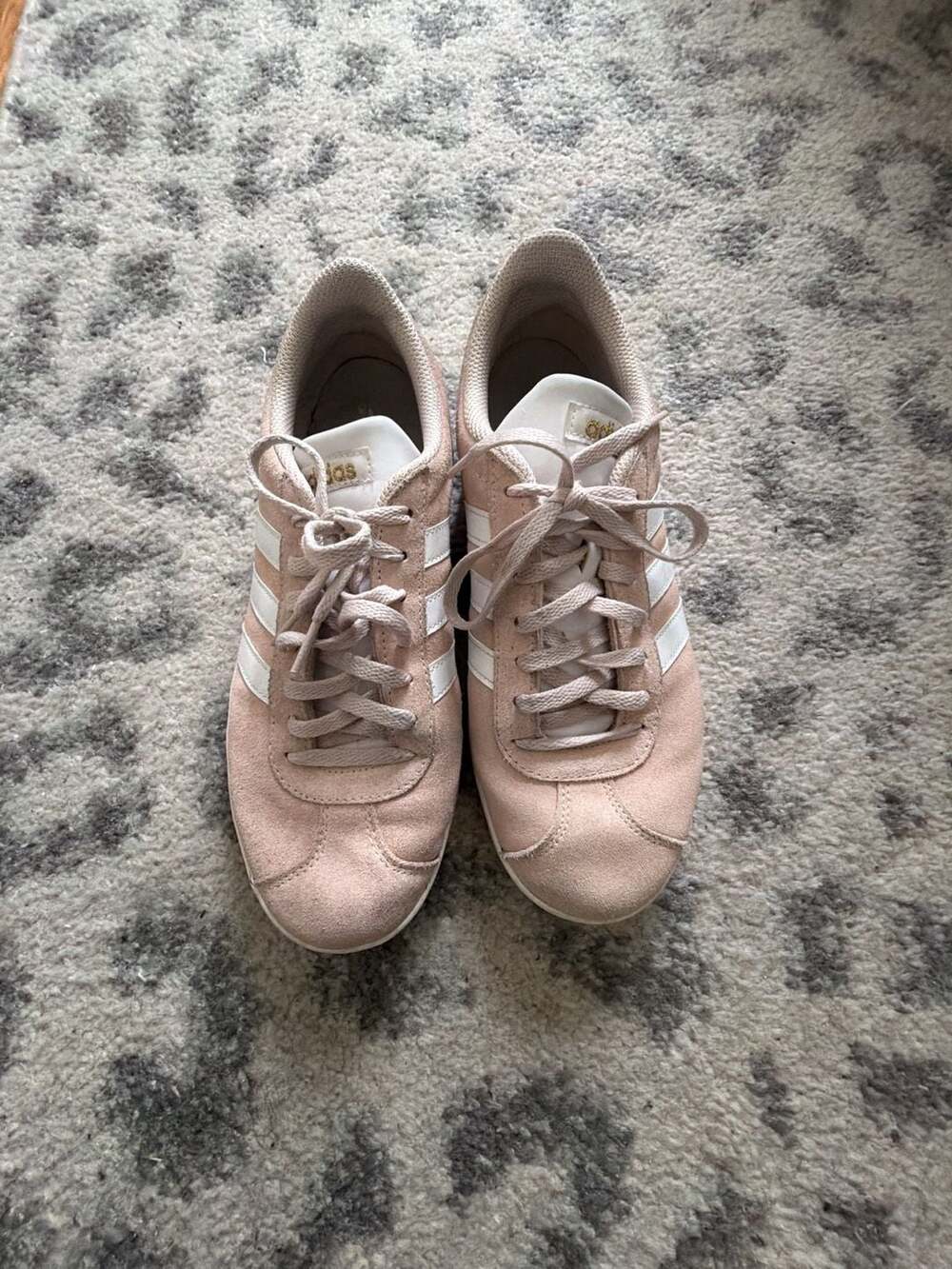 Adidas Gazelle Suede Sneakers Pink Tint Cream White